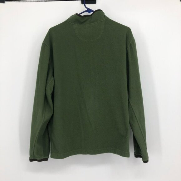 GH Bass & Co green half zip fleece mens size large - Picture 9 of 9
